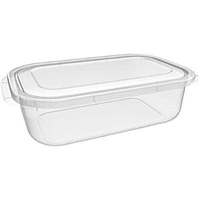 Pote Plástico Retangular Alto Médio 2,9L Organização Transparente Nitron Plast
