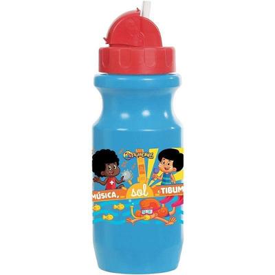 Garrafa Plástica 3 Palavrinhas Retrátil 580ML Bico Silicone Dermiwil