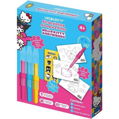 Kit de Pintura Hello Kitty 3 Canetas Spray Efeito Aerógrafo Leonora