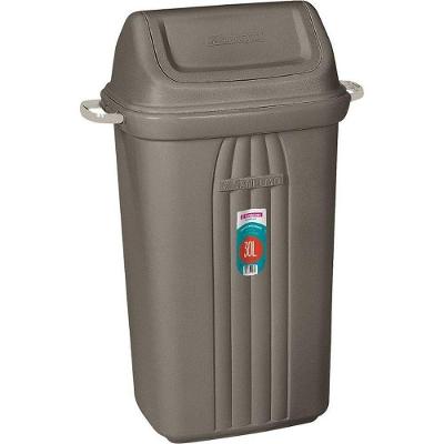 Lixeira Basculante 30L Plástico para Cozinha Caramelo Sanremo