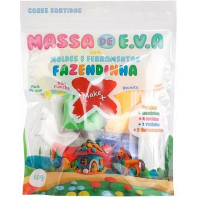 Massa de Modelar EVA Fazendinha com Molde Temático 60g