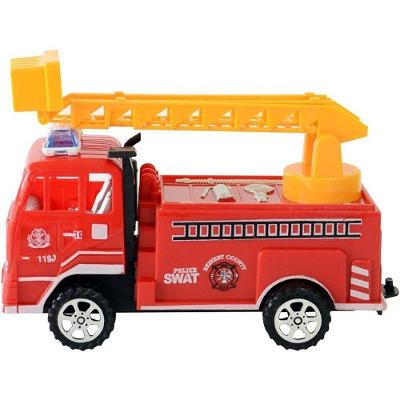 Caminhão Bombeiro Fricção 16,5cm Detalhado Vermelho Art Brink