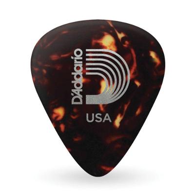 Palheta Celulóide Shell 1.0MM 25 un Marrom D'Addario 1CSH6-25