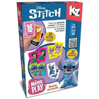 Jogo da Memória Stitch Memo Play 32 Peças Elka
