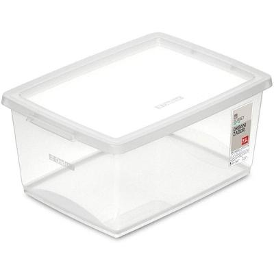 Caixa Organizadora My Closet Plástico Tampa Click 7,5L Transparente Ordene