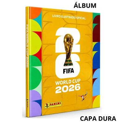 Álbum de Figurinhas Capa Dura Ouro FIFA World Cup 2026 Dourado Editora Panini