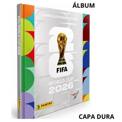 Álbum de Figurinhas Copa do Mundo 2026 Capa Dura Prata Editora Panini