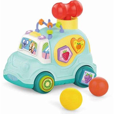 Carrinho Educativo Baby Land com Som e Luz Azul Cardoso Toys