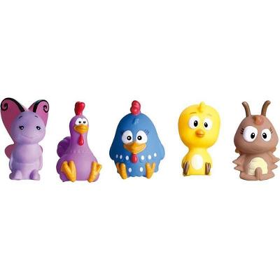 Kit Bonecos Miniatura Galinha Pintadinha 5 Personagens Vinil Cardoso Toys