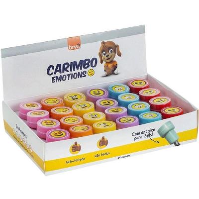 Carimbo Pedagógico BRW Emotions 6 Modelos Sortidos