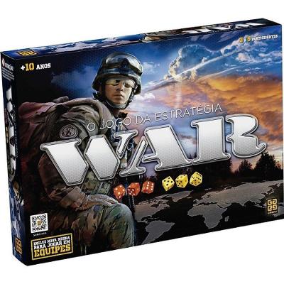 Jogo de Tabuleiro War Estratégia Conquista de Territórios Grow