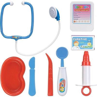 Kit Médico Infantil Brincando de Profissões 7 Peças Art Brink