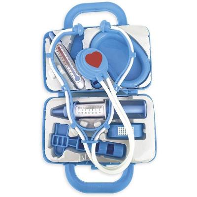 Kit Médico Pequeno Doutor Maletinha 7 Peças Azul Pica Pau