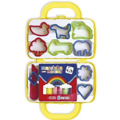 Massa de Modelar Mão na Massa Maletinha com Acessórios Pica Pau Brinquedos