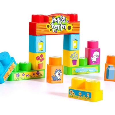 Brinquedo de Montar Baby Land Fazendinha 19 Peças Educativo Cardoso Toys
