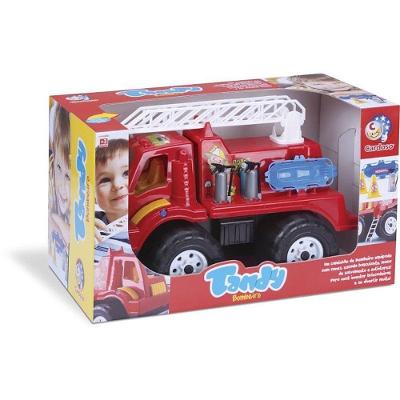 Caminhão de Brinquedo Tandy Bombeiro com Acessórios Vermelho Cardoso Toys