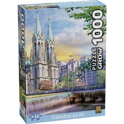Quebra-cabeça Cartonado Catedral da Sé 1000 Peças Grow