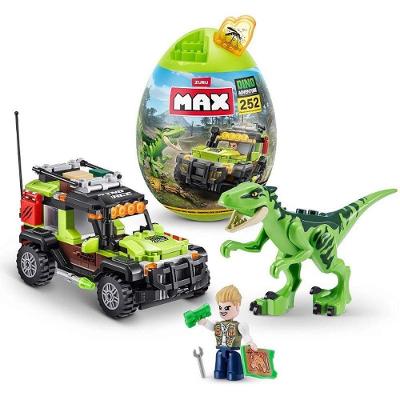 Brinquedo de Montar Max Dino Adventure Serie 1 252 Peças Candide