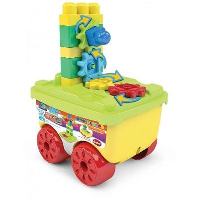 Brinquedo para Montar Box Engrenagens Blocolândia 26 Peças Dismat