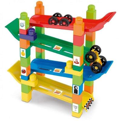 Brinquedo para Montar Rampa Maluca com Carrinhos e Adesivos Dismat