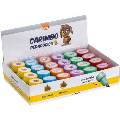 Carimbo Pedagógico BRW 6 Modelos Sortidos com Estampas Variadas