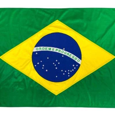 Bandeira Brasil Copa do Mundo Tecido 120x180cm Verde