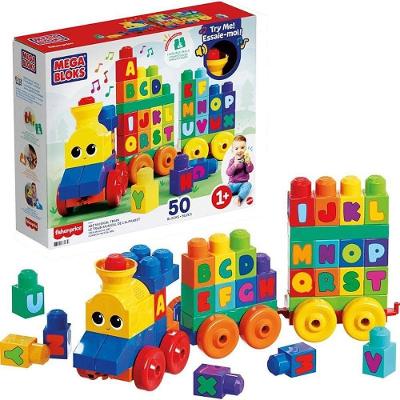 Brinquedo Educativo Mega Bloks Trem Musical ABC 50 Peças Mattel
