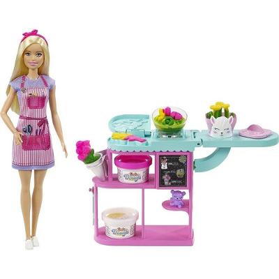 Boneca Barbie Profissões Loja de Flores com Massinhas Rosa Mattel