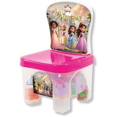 Brinquedo para Montar Kidverte Princesas Kit 3 em 1 28 Blocos Big Star
