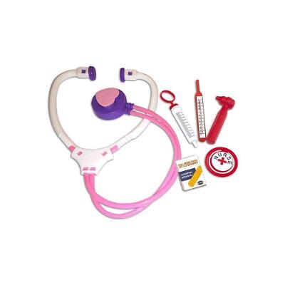 Kit Médico Infantil Maleta Doutora Rosa com 6 Peças Pica Pau Brinquedos