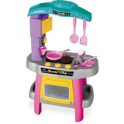 Cozinha de Brinquedo Beauty Chef Torneira Funcional Rosa Maral