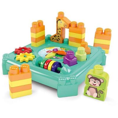 Brinquedo Educativo Mesinha da Hora com Blocos e Engrenagens Dismat