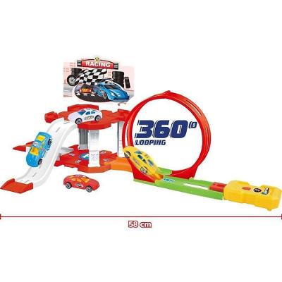 Pista de Corrida Racing Looping 360 graus  58cm com Botão de Ejeção Homeplay