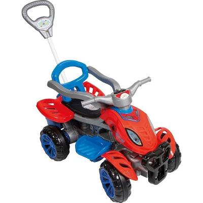 Quadriciclo Infantil Spider com Som 30kg Passeio e Pedal Vermelho Maral