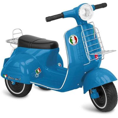Moto Elétrica Infantil Scooter Itália 6V com Iluminação Azul Bandeirante