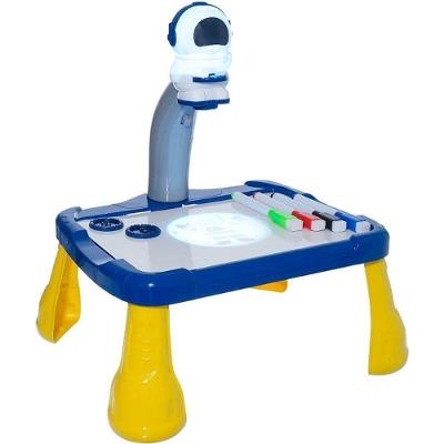 Brinquedo para Colorir Mesa Space com Projetor 24 Imagens Azul