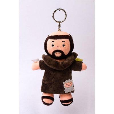 Chaveiro São Francisco de Assis Pelúcia 15cm Zip