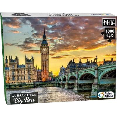 Quebra-cabeça Cartonado Big Ben 1000 Peças Pais & Filhos