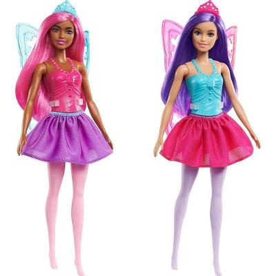 Boneca Barbie Dreamtopia Fada Cabelos Coloridos Asas Rosa Mattel