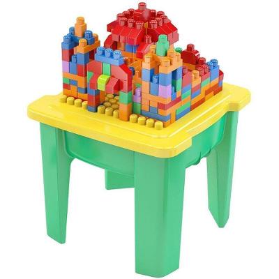 Mesa Monta Mais Blocoland 220 com 30 Blocos Coloridos Dismat