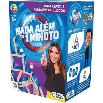 Jogo de Mesa Mira Certa e Pirâmide de Blocos 2 em 1 Pais & Filhos