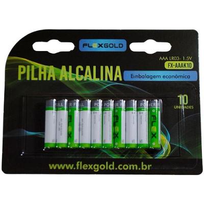 Pilha Alcalina 2 Flex AAA LR03 1,5V 10 Unidades