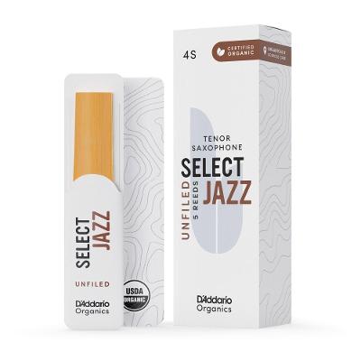 Palheta Sax Tenor Organic Select Jazz 4S Orgânica 5 Peças DD Woodwinds