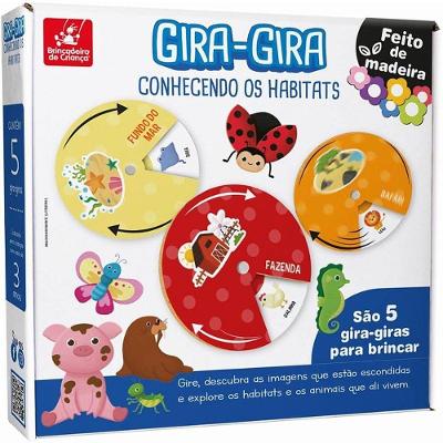 Jogo Educativo Gira Conhecendo os Habitats Brincadeira de Criança