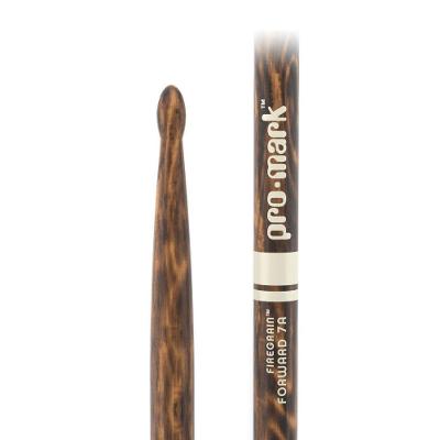 Baqueta Promark Firegrain TX7AW-FG 7A Hickory Ponta Madeira Queimada