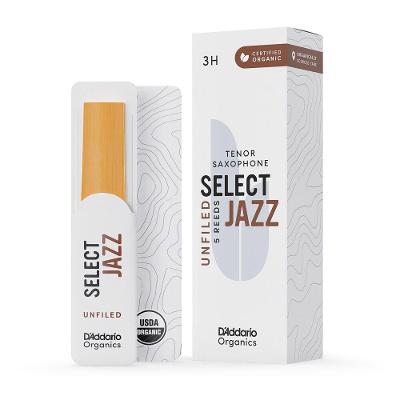 Palheta Saxofone Tenor Organic Select Jazz 3H Orgânica 5 Peças DD Woodwinds
