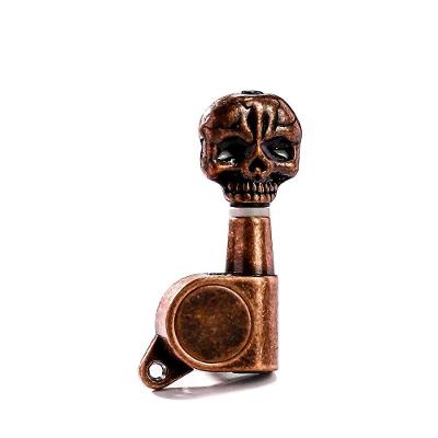 Tarraxa para Guitarra J07SKL-ABR-L6 Caveira L6 Canhoto Bronze Relic Spirit