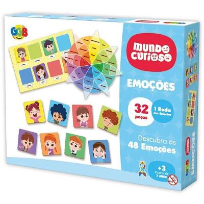 Brinquedo Educativo Emoções 32 Peças Roda Inteligência Emocional GGB Plast