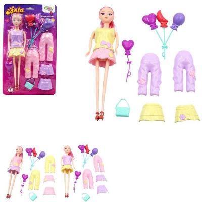 Boneca Mila Dress com 8 Acessórios Sortidos em Blister Wellmix