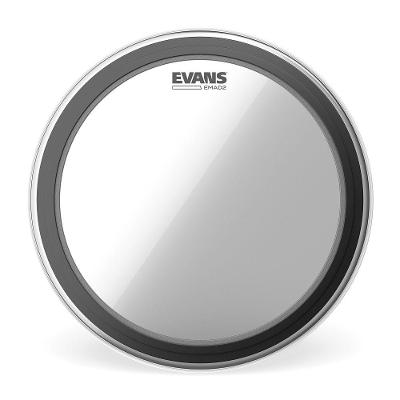 Pele para Bumbo Evans EMAD2 BD22EMAD2 Filme Duplo 22 Polegadas Transparente